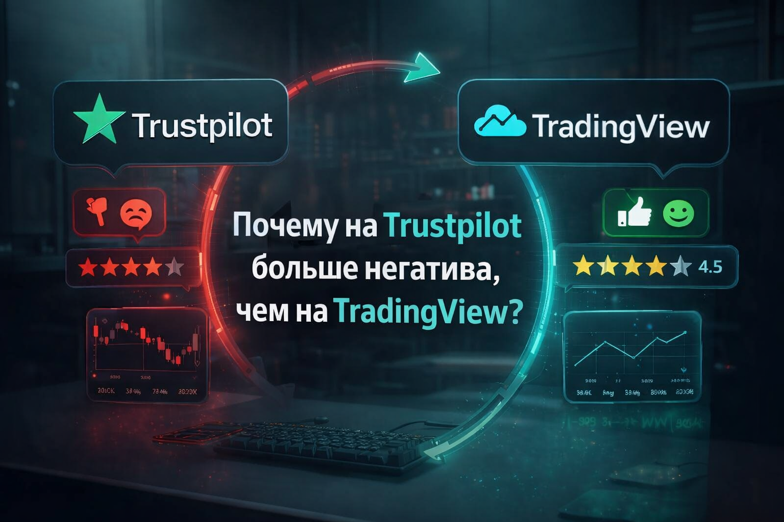 Почему на Trustpilot больше негатива, чем на TradingView