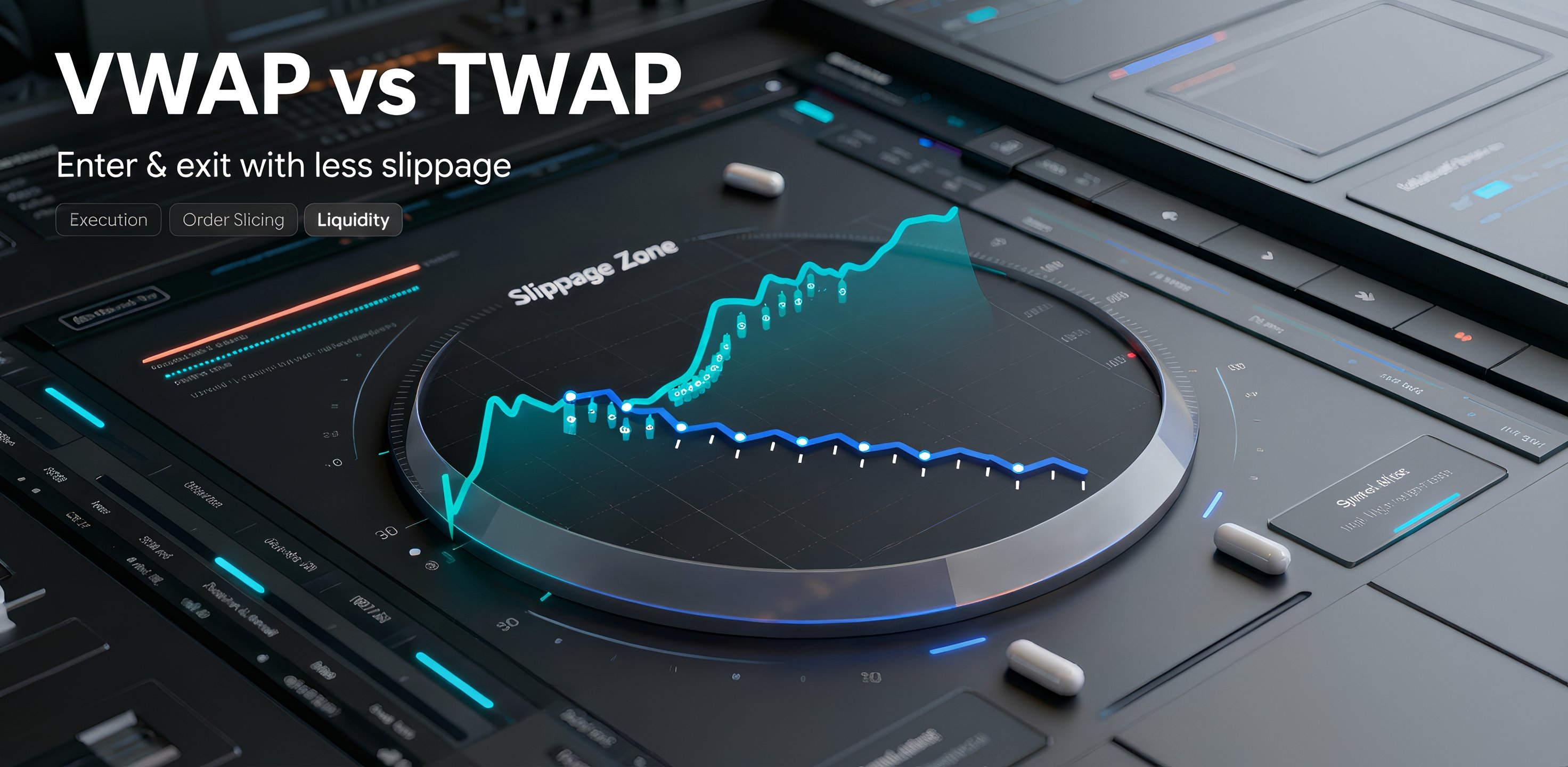 Интерфейс сравнения VWAP и TWAP