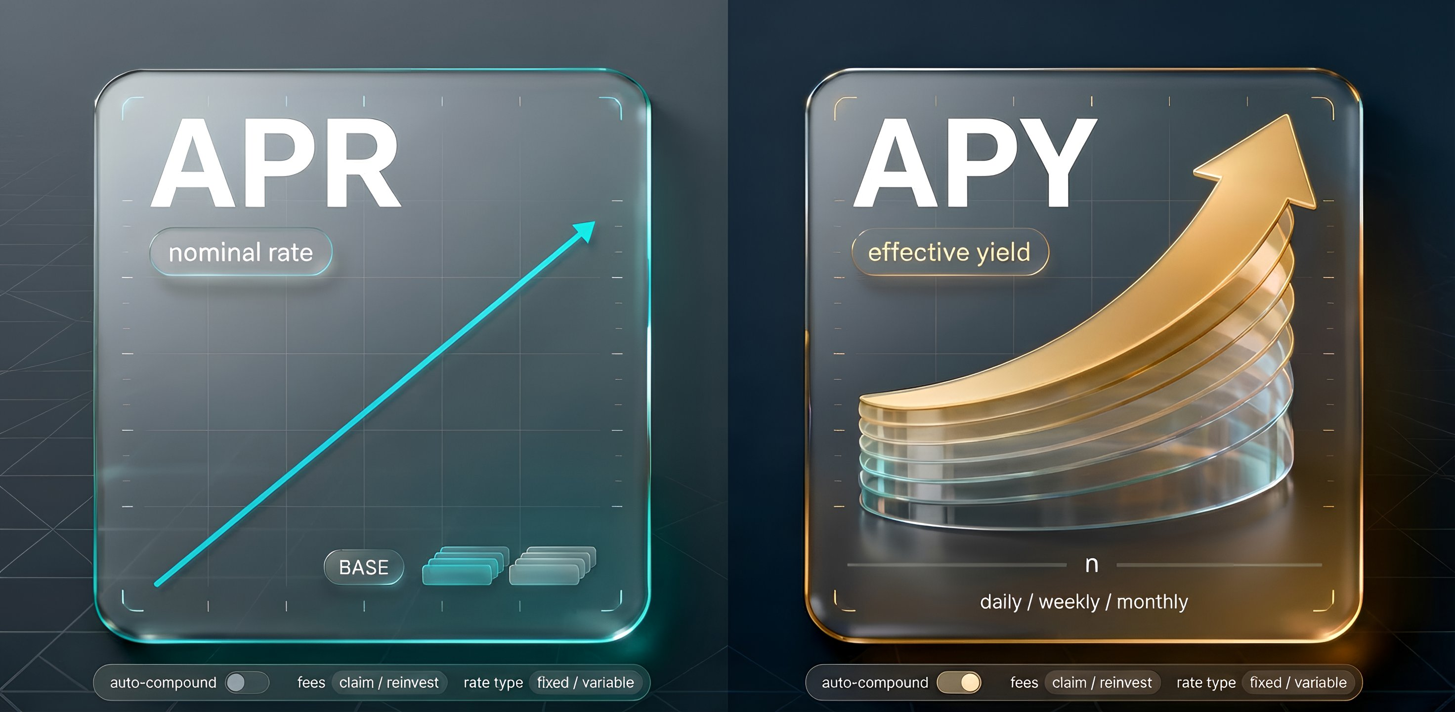 Процентная доходность в криптовалютах: APR vs APY