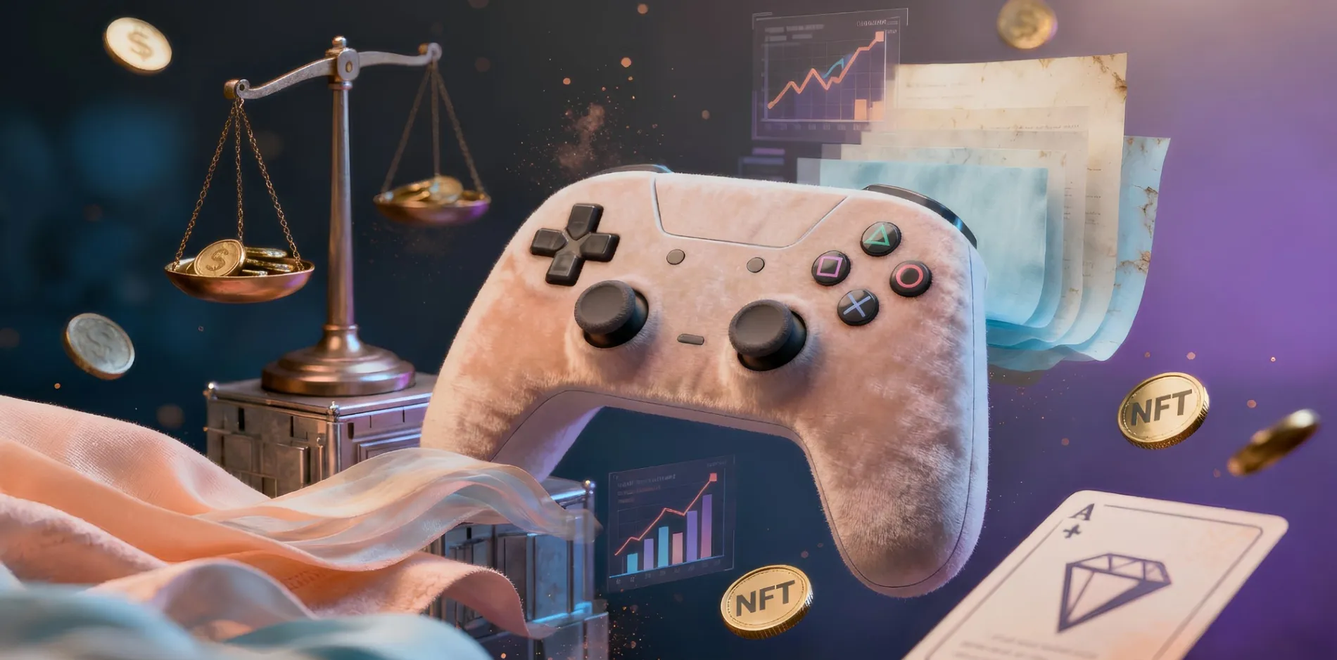 GameFi einfach erklärt: Ökonomie von P2E- und P&E-Spielen, Tokens und NFTs, Einnahmequellen und Risiken von Blockchain-Games.