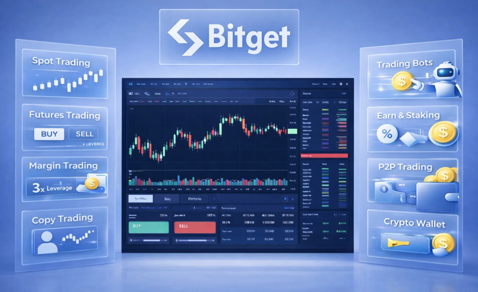 Interface et fonctions de Bitget