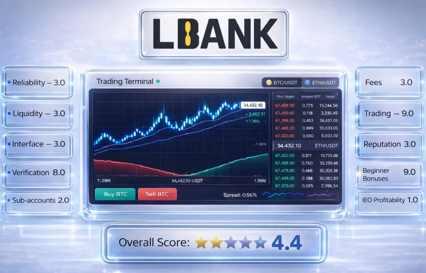 LBank интерфейс с рейтингами