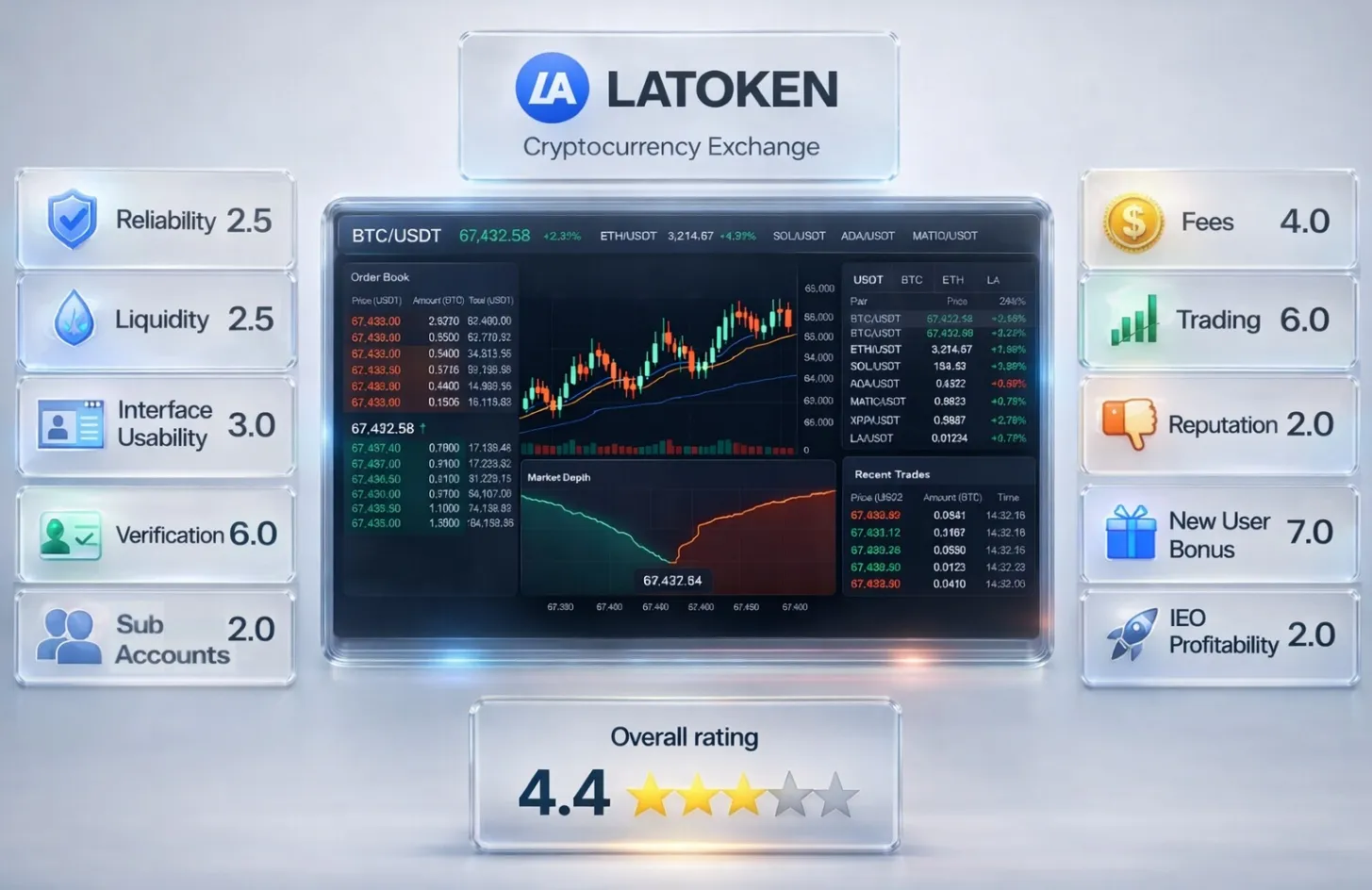 Интерфейс криптобиржи LATOKEN