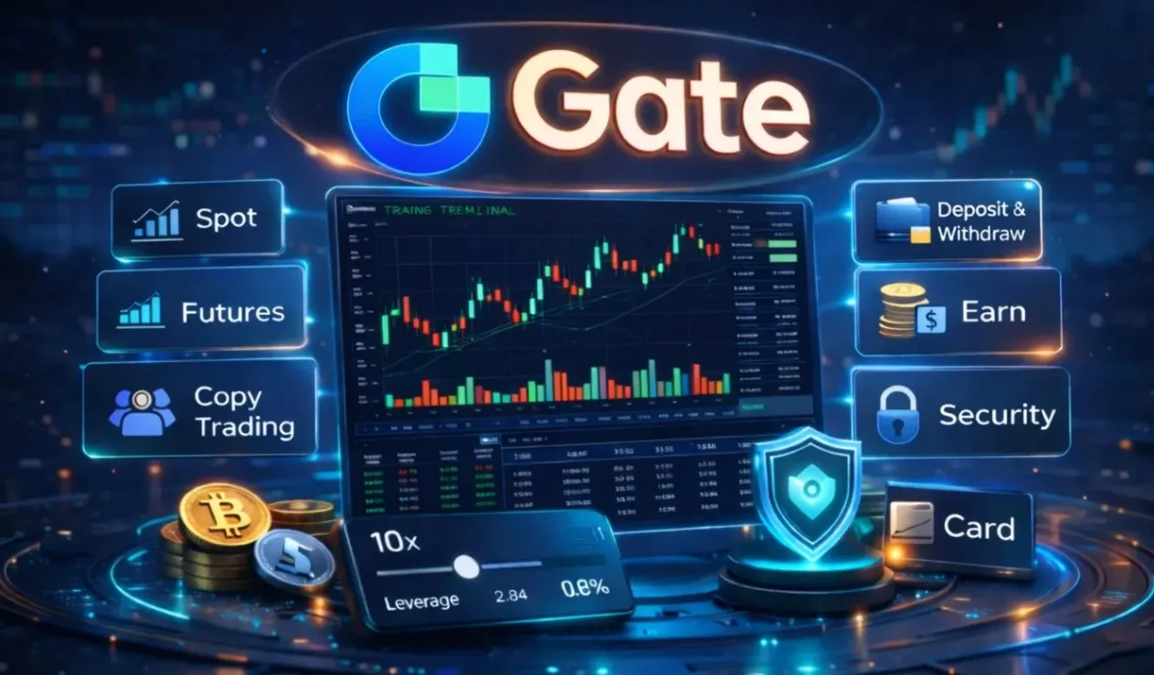 3D-интерфейс биржи Gate