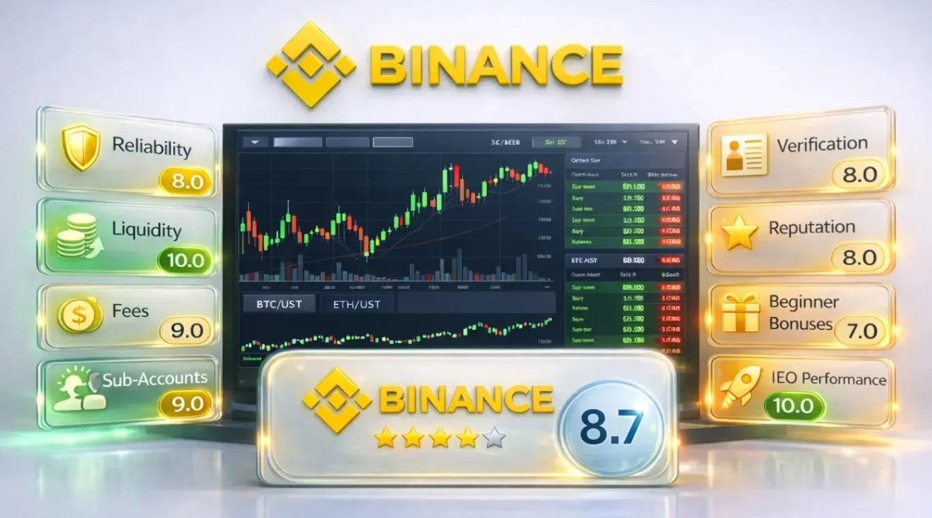 Рейтинг криптобиржи Binance