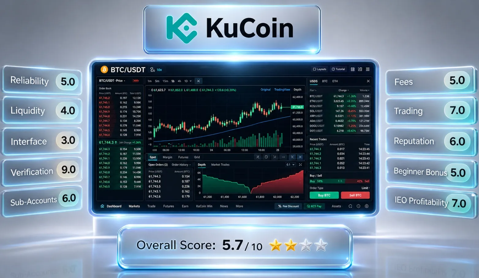 rating terminale di trading KuCoin